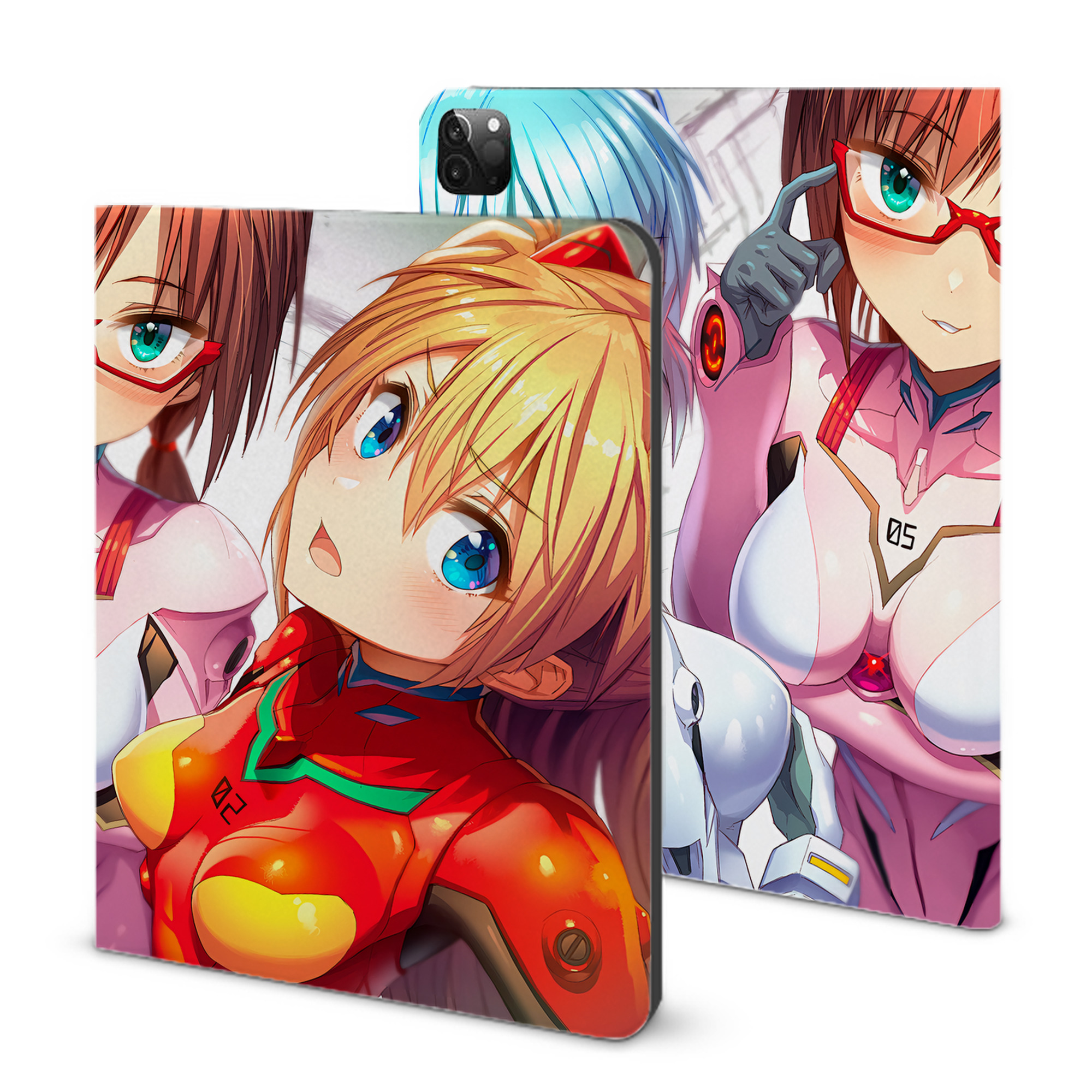 （画像用） EVA 新世紀エヴァンゲリオン IPadケース ペンホルダー付き ブックスタイルデザイン
